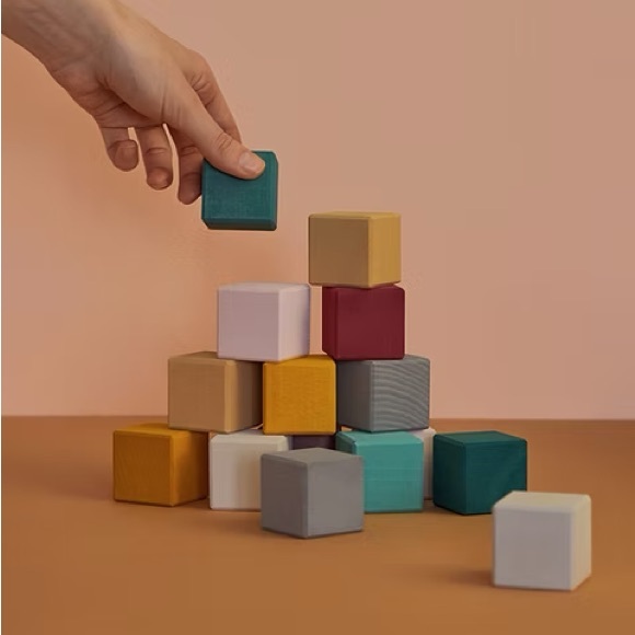 Raduga Grez Wooden Earth Tone Blocks 20 Count Minimalistic Original Box - Picture 3 of 6